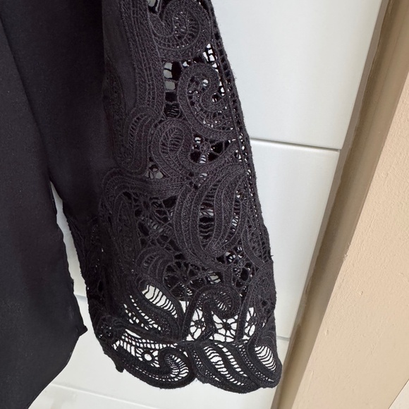 Beautiful black satin blouse by Hobi Kalperin, XS - Picture 2 of 3